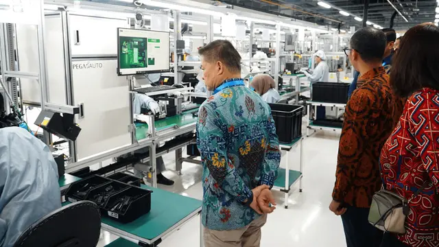 Pegatron through PT Pegaunihan Technology Indonesia together with Telkomsel operates an AI-based smart factory with 5G Telkomsel (Photo: Corpcomm Telkomsel)